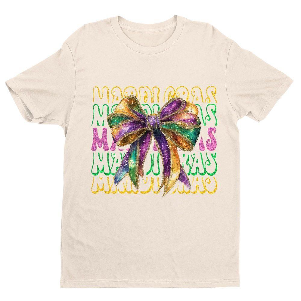 Retro Mardi Gras Coquette Bow Vuitino Apparel